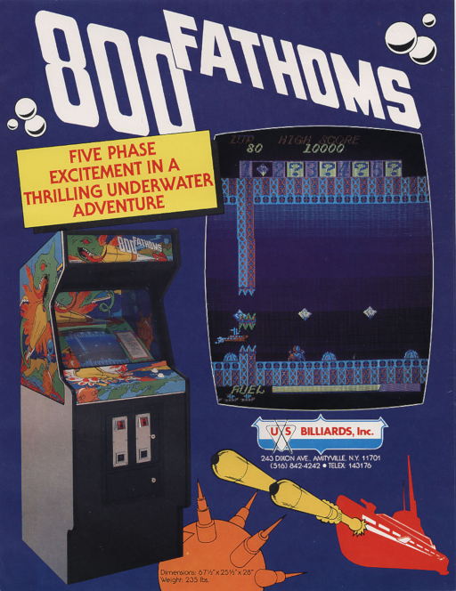 800 Fathoms Arcade Game Cover